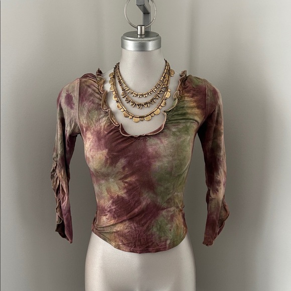 Guess Jeans Tops - Guess Multicolor Tie-Dye Blouse